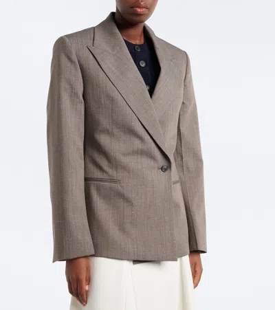 Rohe Single-button Suit Jacket In Brown