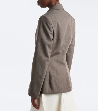 Rohe Single-button Suit Jacket In Brown