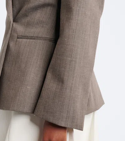 Rohe Single-button Suit Jacket In Brown