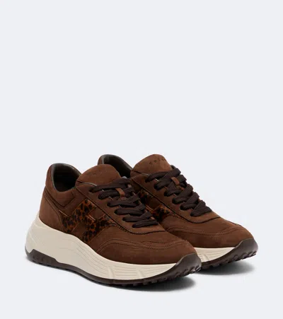 Hogan Sneakers Interactive In Brown