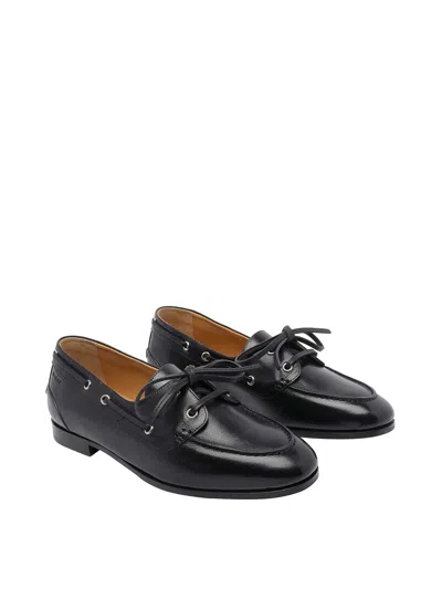 Bally Plume Boat-style Flat Shoes In Black