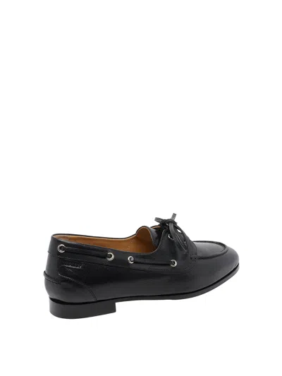Bally Plume Boat-style Flat Shoes In Black