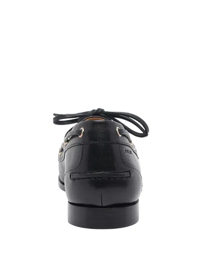 Bally Plume Boat-style Flat Shoes In Black