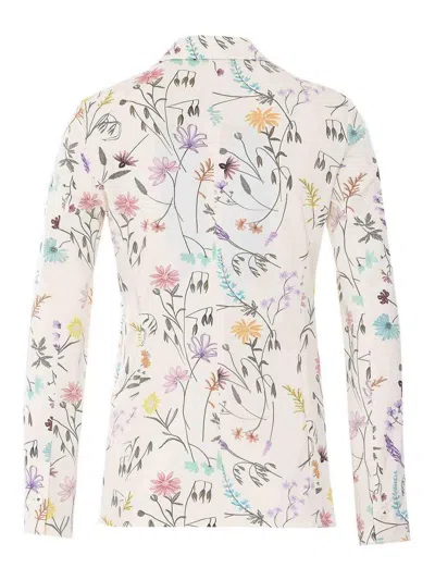 Circolo 1901 Patterned Blazer In White