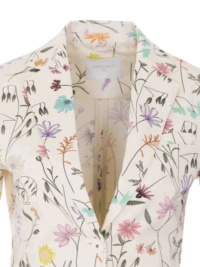 Circolo 1901 Patterned Blazer In White
