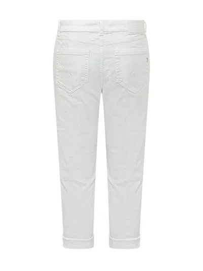 Dondup Woman Jeans Dp268bbs0030d 000 Jeans 5tasche Loose Knoons Bot White In White