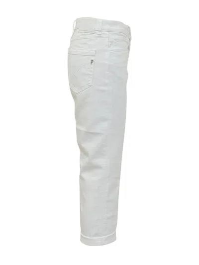 Dondup Woman Jeans Dp268bbs0030d 000 Jeans 5tasche Loose Knoons Bot White In White