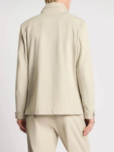 Fay Medium Tan Field Stretch Utility Jacket In Neutral
