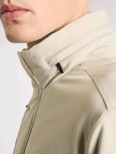Fay Medium Tan Field Stretch Utility Jacket In Neutral