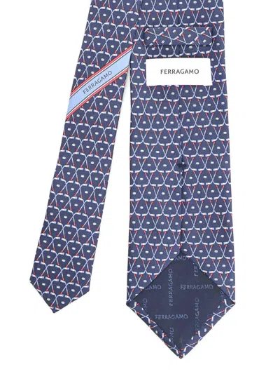 Ferragamo Tie In Blue