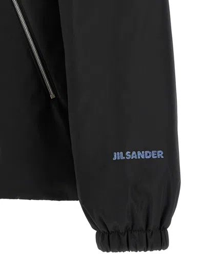 Jil Sander Long-sleeve Down Jacket In Black