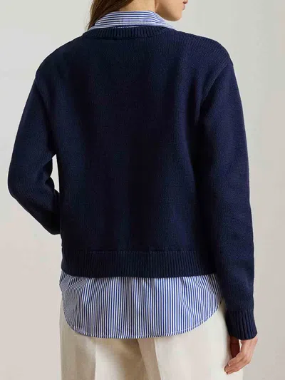 Ralph Lauren Sweater-pullover-combed Cotton In Multi