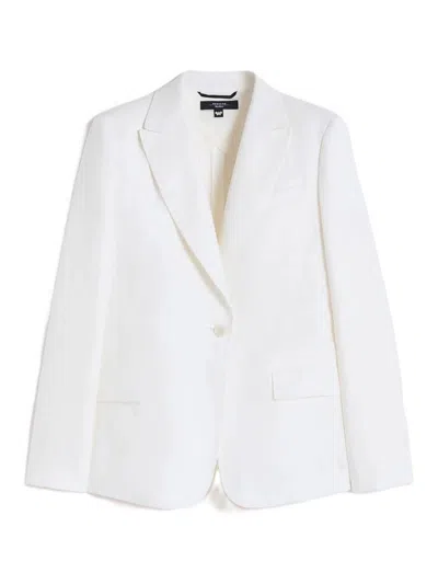 Weekend Max Mara Wkdnalut Single-breasted Blazer In White