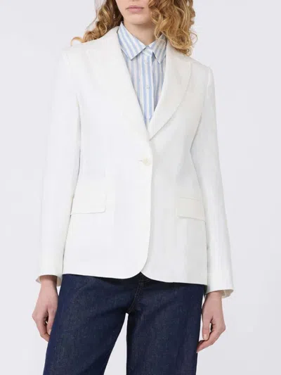 Weekend Max Mara Wkdnalut Single-breasted Blazer In White