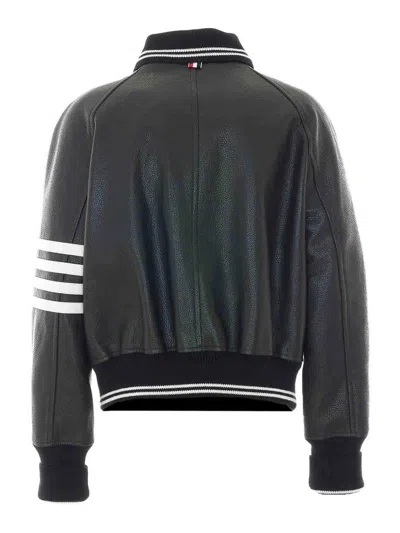 Thom Browne Oversized Bomber In Black