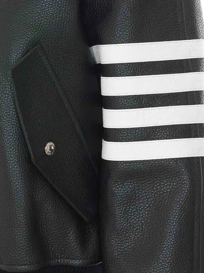 Thom Browne Oversized Bomber In Black