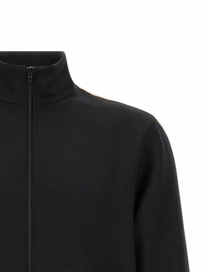 Valentino Garavani Turtleneck Zip Polyester Sweatshirt In Animal Print