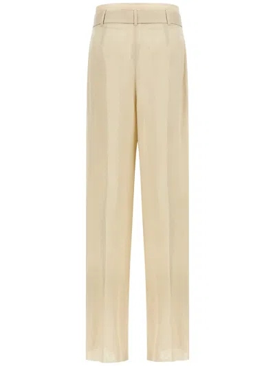 Max Mara Studio Trousers In Neutral