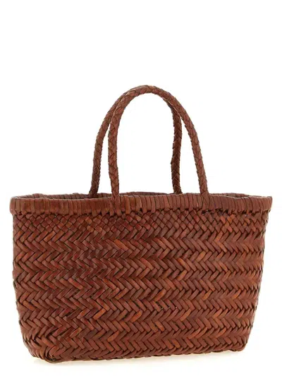 Dragon Diffusion Flat Gora' Mini Handbag In Brown