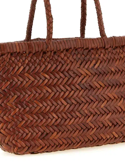 Dragon Diffusion Flat Gora' Mini Handbag In Brown