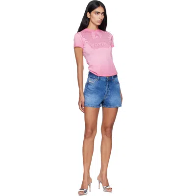 Diesel Pink Dévoré Phoenix T-shirt