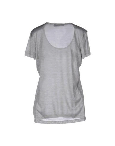 Shop Dsquared2 Silk Top In Grey