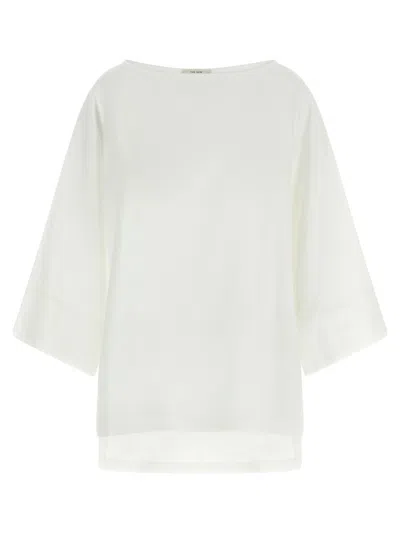 The Row White Regular Solid Top In White