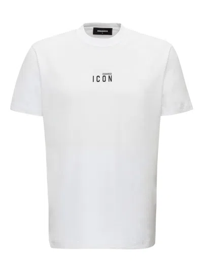 Dsquared2 White Crew Neck T-shirt In White