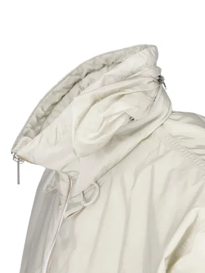 Prada Zip-up Jacket In Neutral