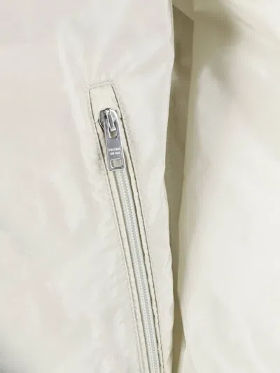 Prada Zip-up Jacket In Neutral