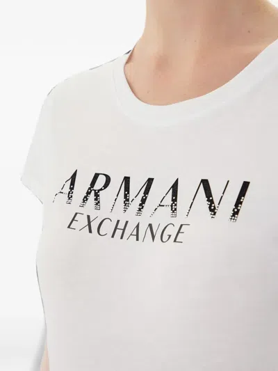 Armani Exchange Logo-print T-shirt In White
