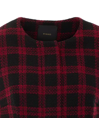 Pinko Checked Casual Jacket In Multi