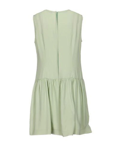 Shop Red Valentino Short Dress In Light Green