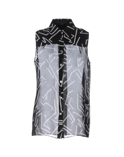 Alexander Wang Patterned Shirts & Blouses In Black