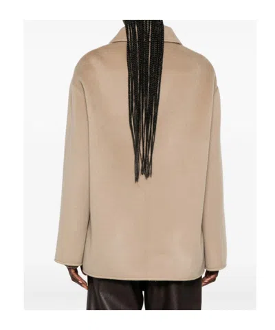 Rohe Collared Coat In Brown