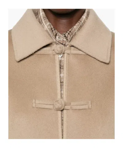 Rohe Collared Coat In Brown