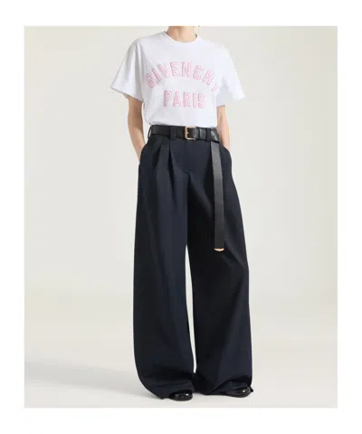 Givenchy Logo-embroidered Boxy-fit T-shirt In White