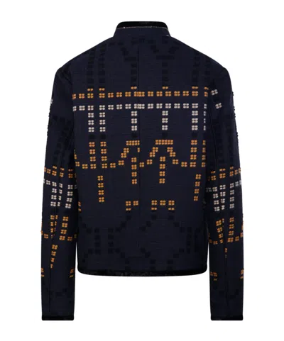 Forte Forte Samarcanda Jacquard Jacket Notte In Multi