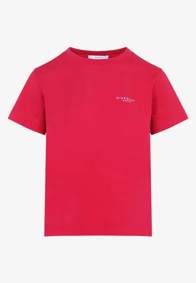 Givenchy Lipstick Pink Slim-fit T-shirt In Pink