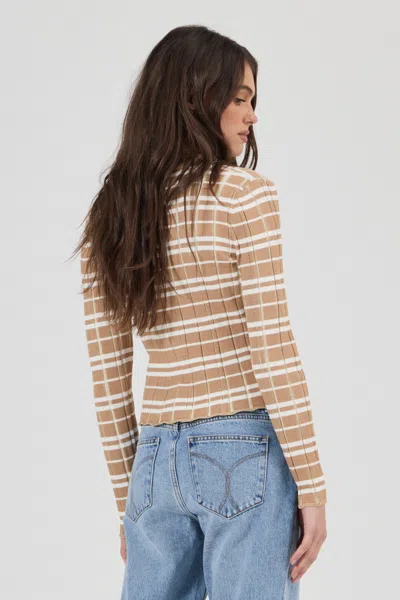 Rolla's Jeans Us Daybreak Knit Top Check In Multi
