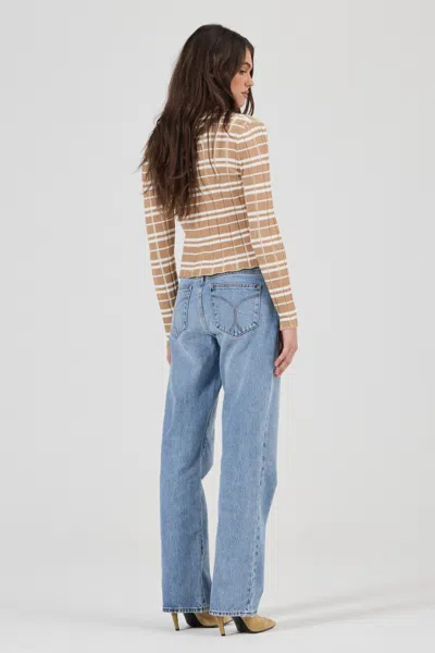 Rolla's Jeans Us Daybreak Knit Top Check In Multi
