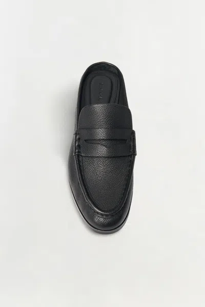 Simkhai Dean Pebbled Leather Mules In Black