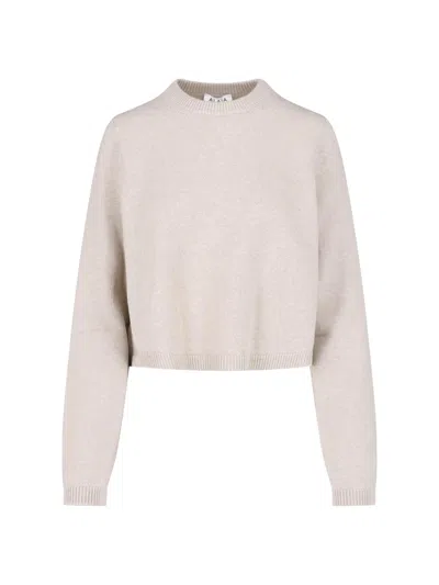 Alaïa Cashmere And Wool Turtleneck Pullover In Neutral