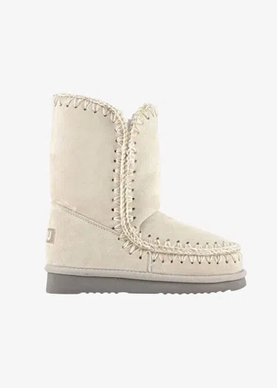 Mou Eskimo 24 Suede Boots In White