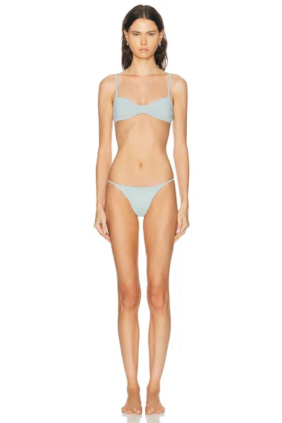 Haight Monica Bikini Top In Blue