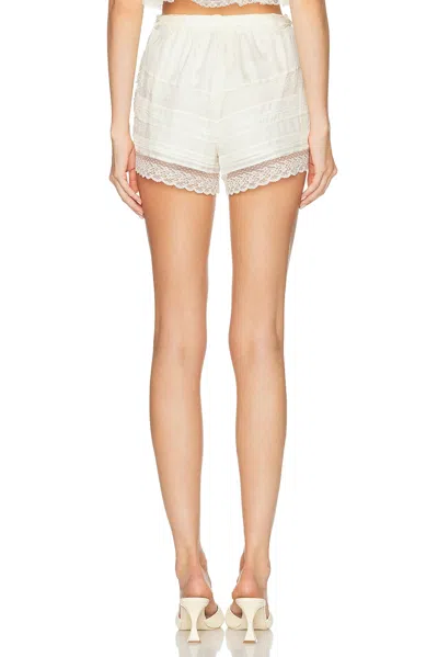 Loveshackfancy Emanuela Shorts In White