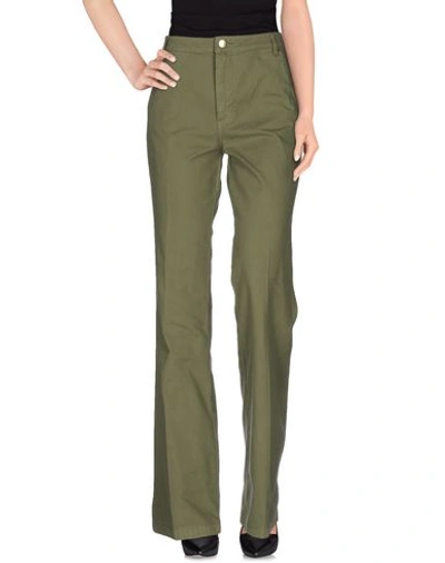Tory Burch Casual Pants In Military Green