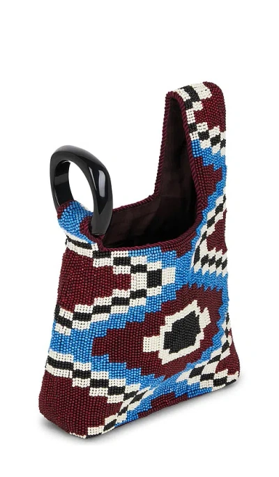 Veronica Beard Beaded Swing Top Handle Bag In Multi