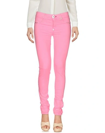 Philipp Plein Casual Trousers In Pink