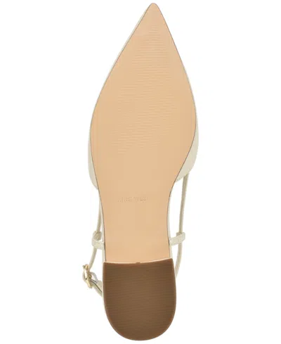 Nine West Harra Pointed Toe Flat In White